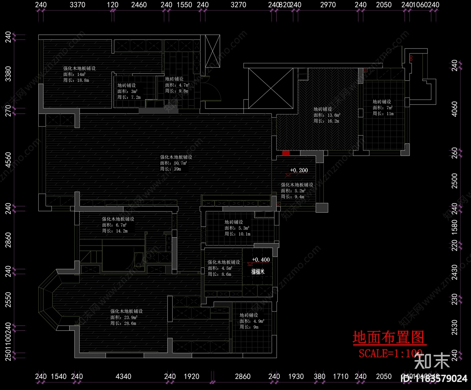 现代家装图库cad施工图下载【ID:1183579024】