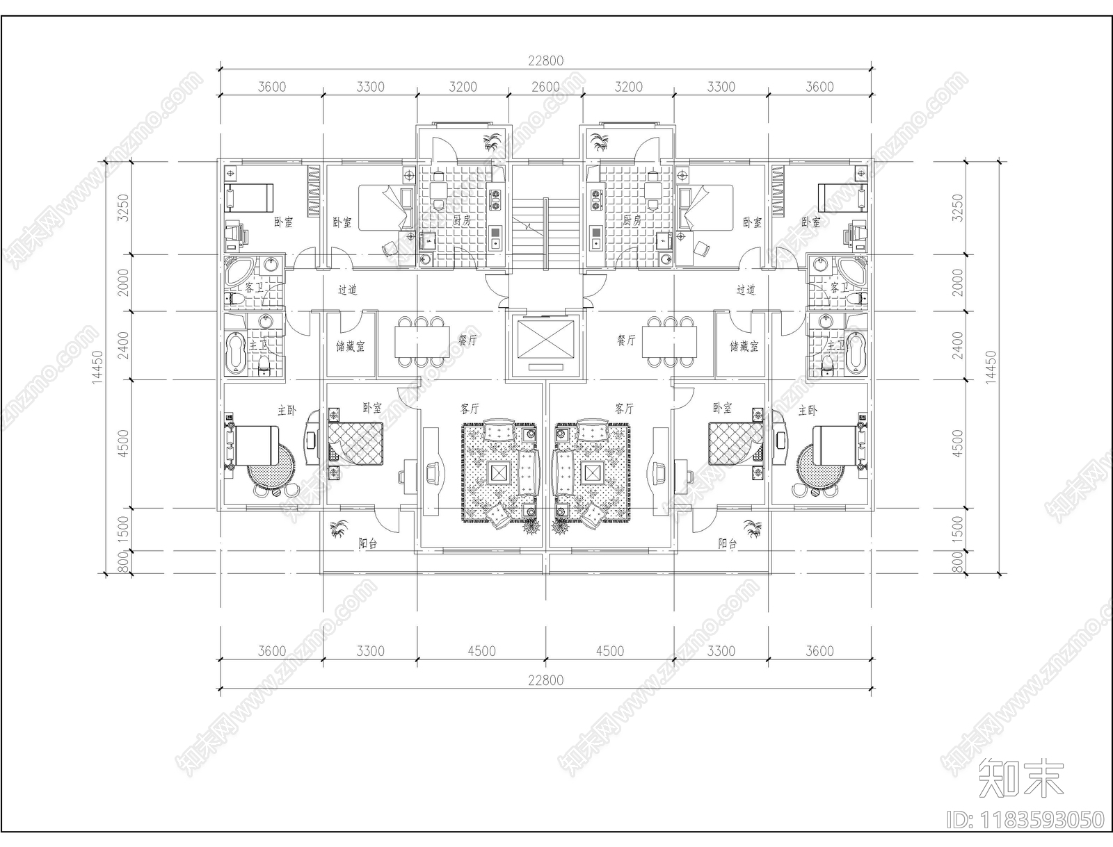 现代其他居住建筑cad施工图下载【ID:1183593050】