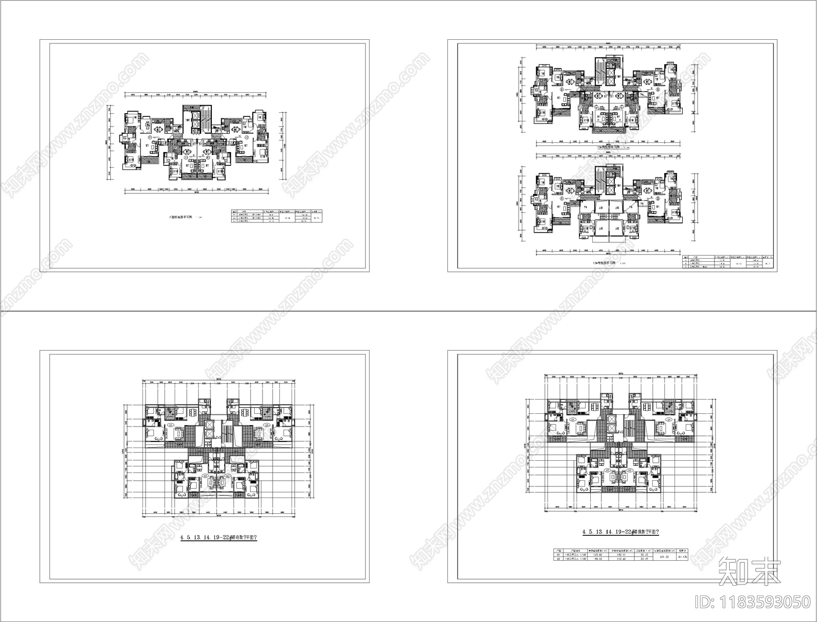 现代其他居住建筑cad施工图下载【ID:1183593050】