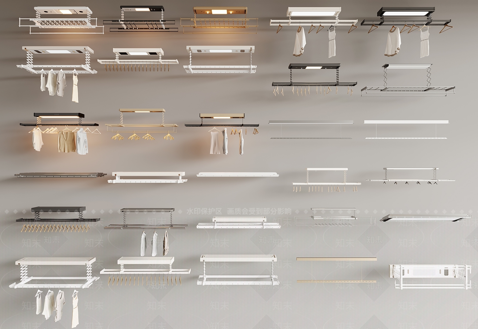 晾衣架SU模型下载【ID:1183607360】