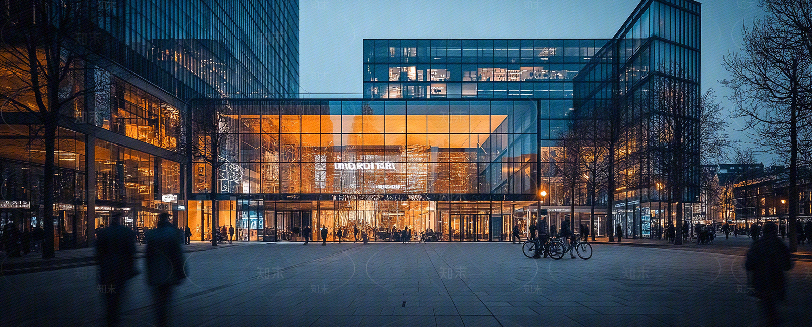 现代街道外景贴图下载【ID:1183608922】