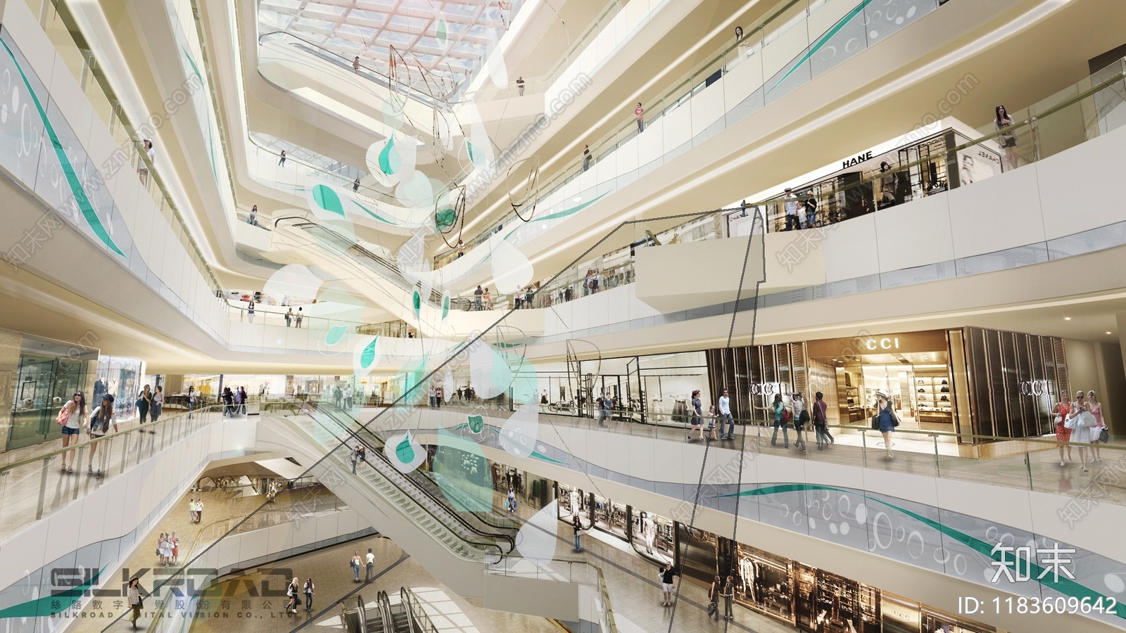 现代商场施工图下载【ID:1183609642】