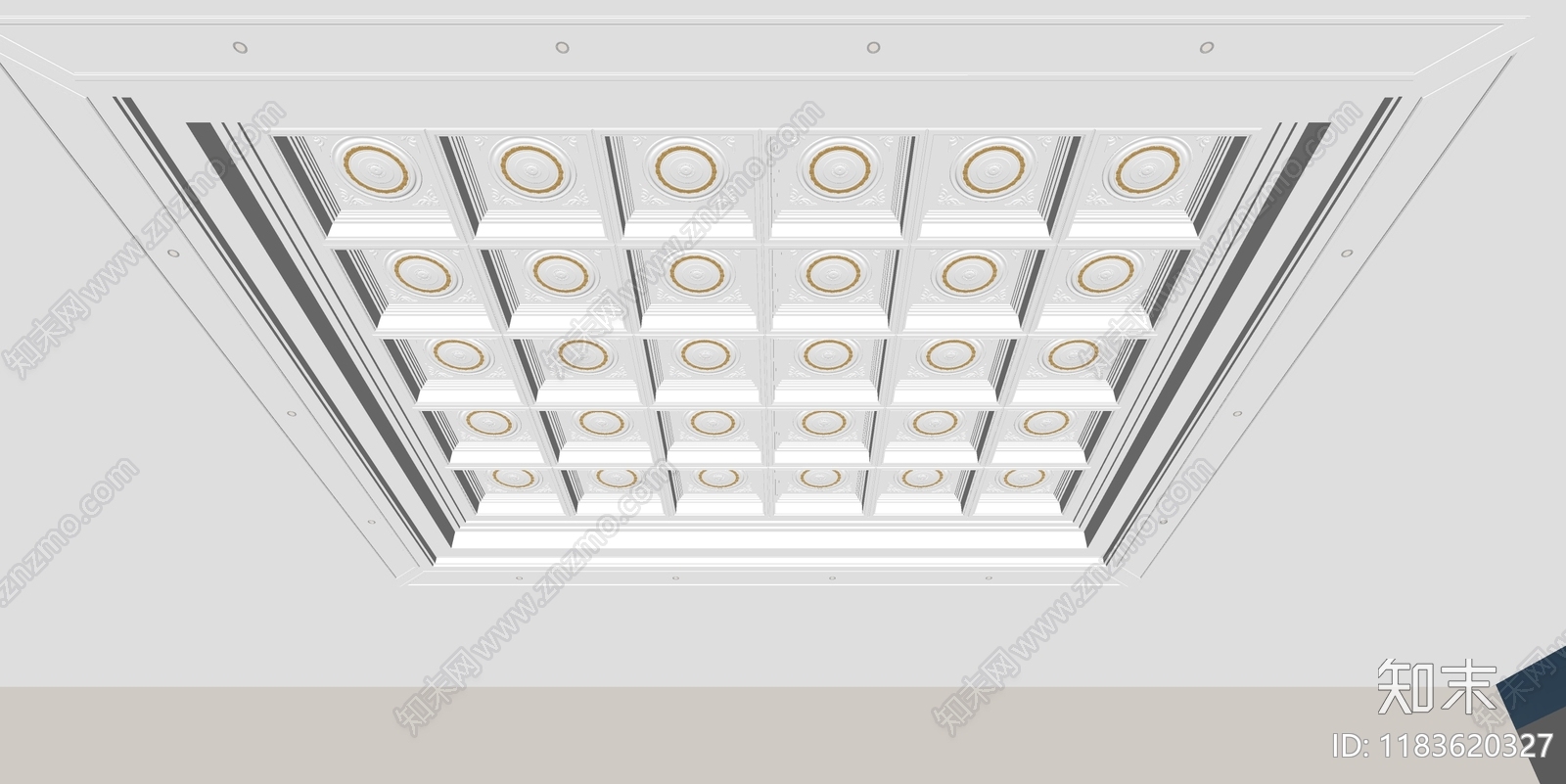 现代吊顶SU模型下载【ID:1183620327】