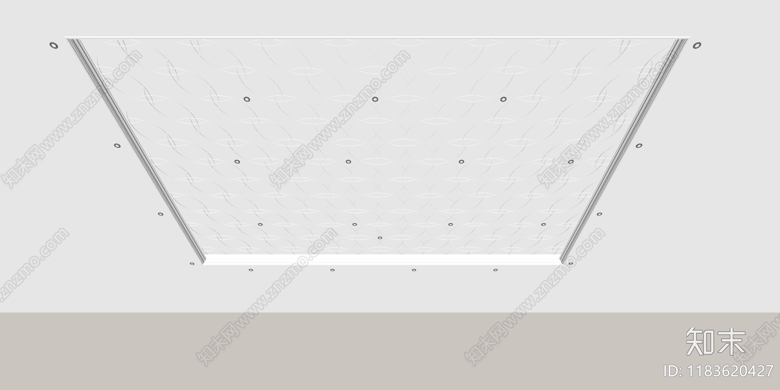 现代吊顶SU模型下载【ID:1183620427】