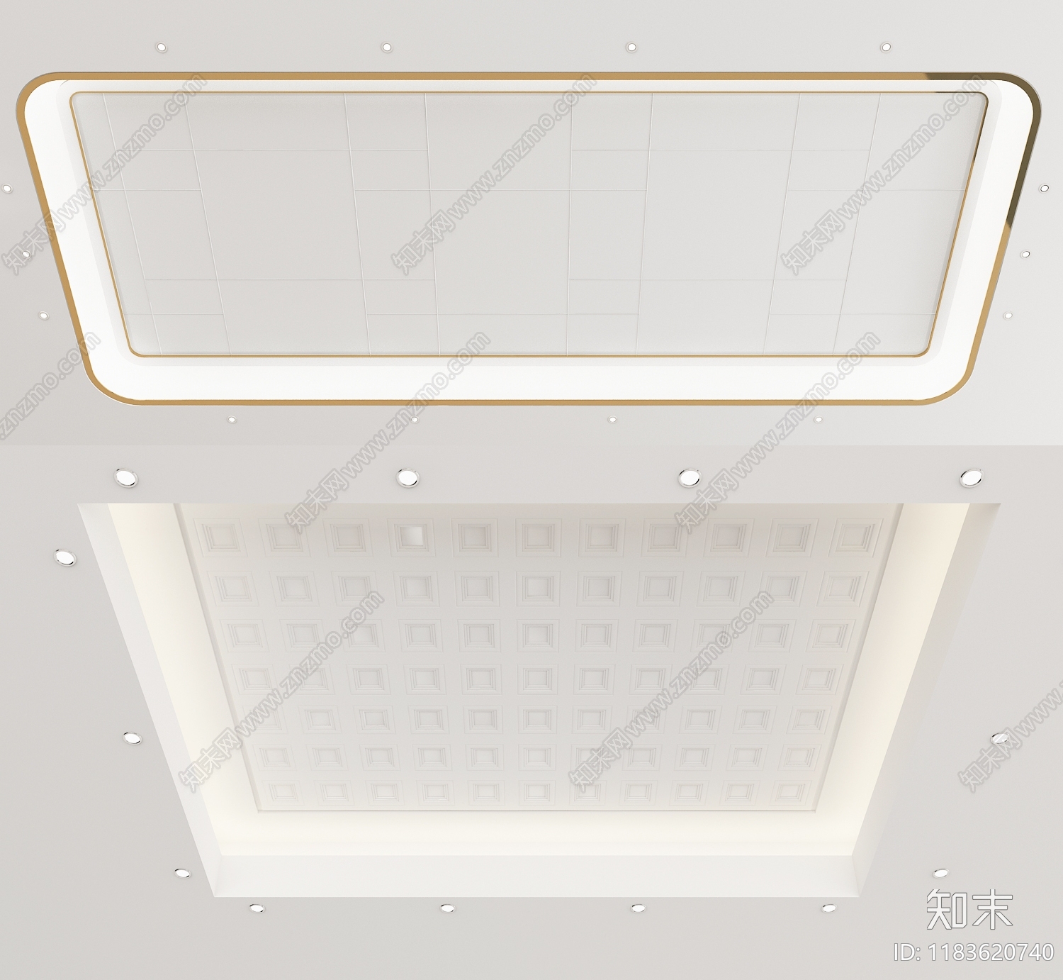 现代吊顶SU模型下载【ID:1183620740】