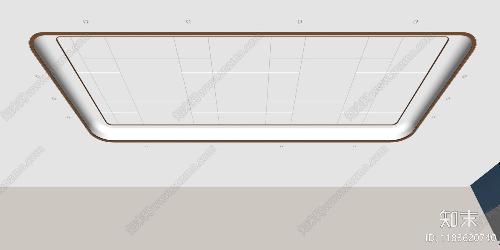 现代吊顶SU模型下载【ID:1183620740】