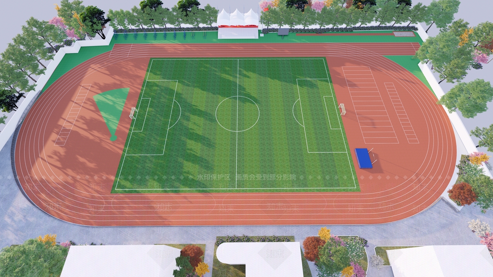 现代其他学校空间SU模型下载【ID:1183625990】