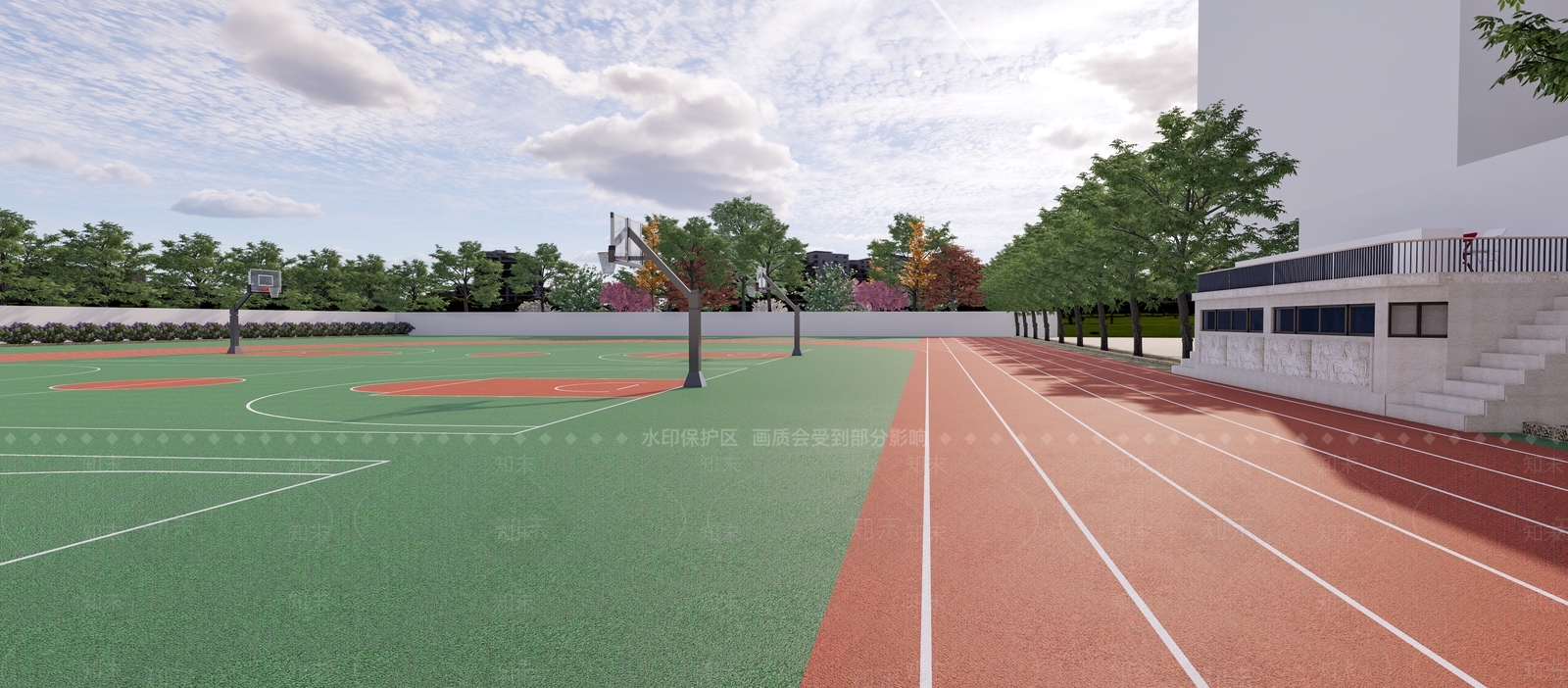 现代其他学校空间SU模型下载【ID:1183626149】