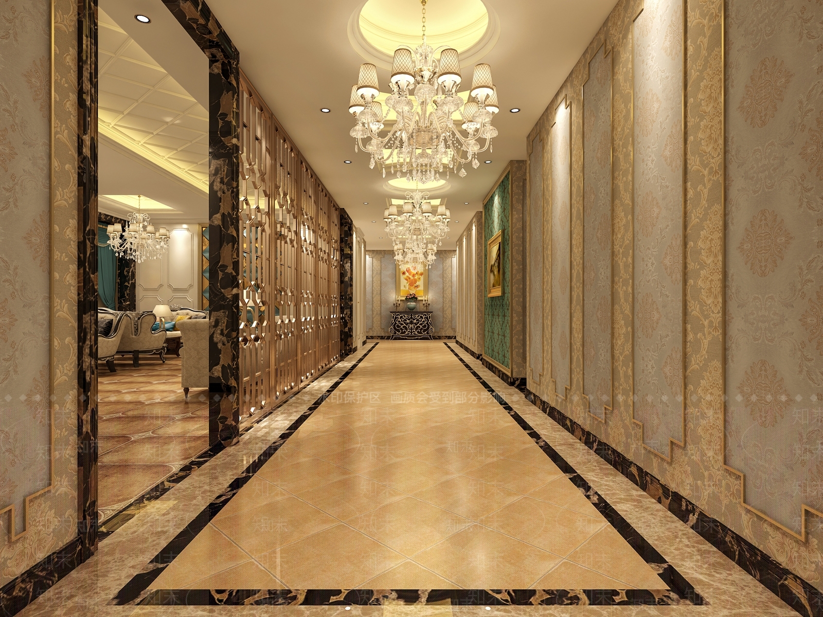 欧式简欧足浴店3D模型下载【ID:1183627509】