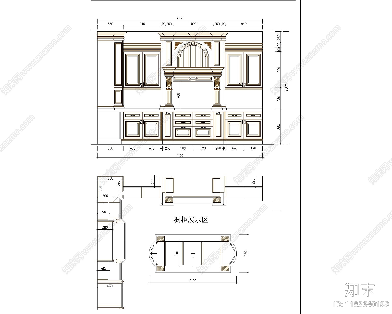 欧式综合家具图库cad施工图下载【ID:1183640189】