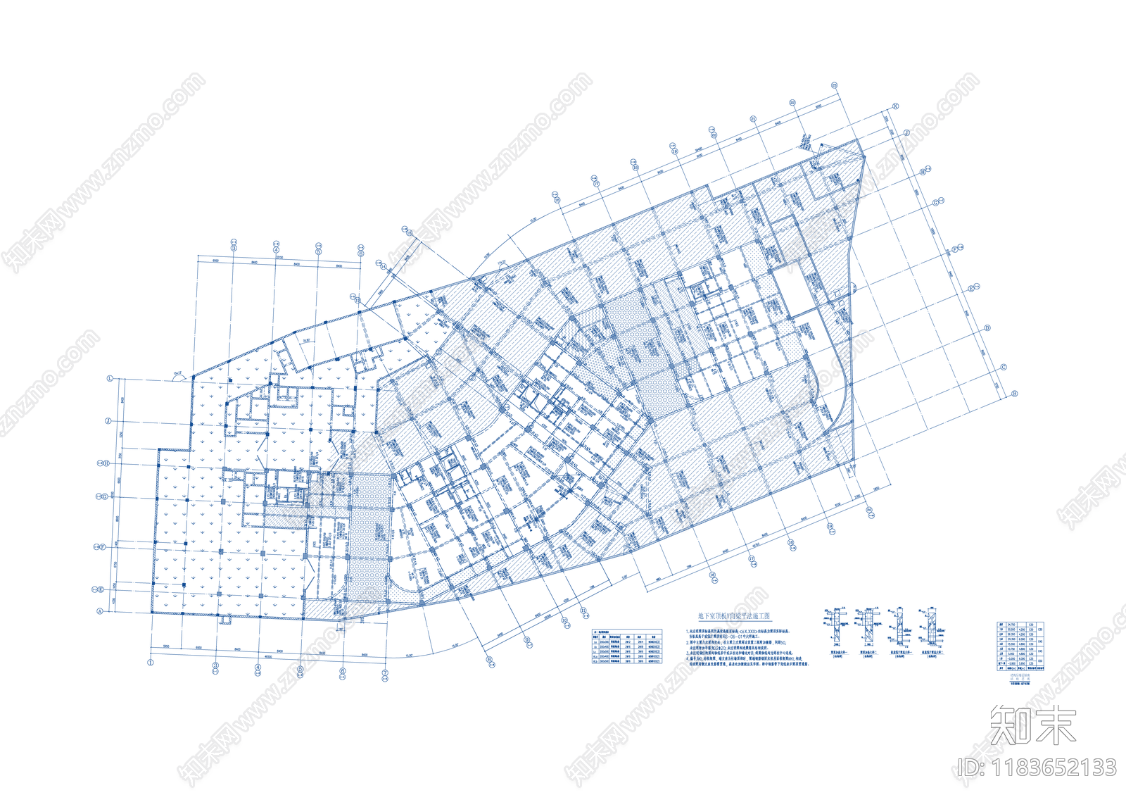 混凝土结构cad施工图下载【ID:1183652133】
