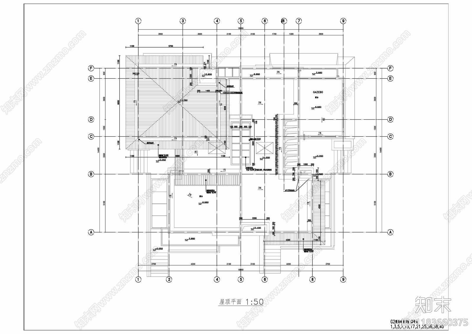 意式别墅建筑cad施工图下载【ID:1183660375】