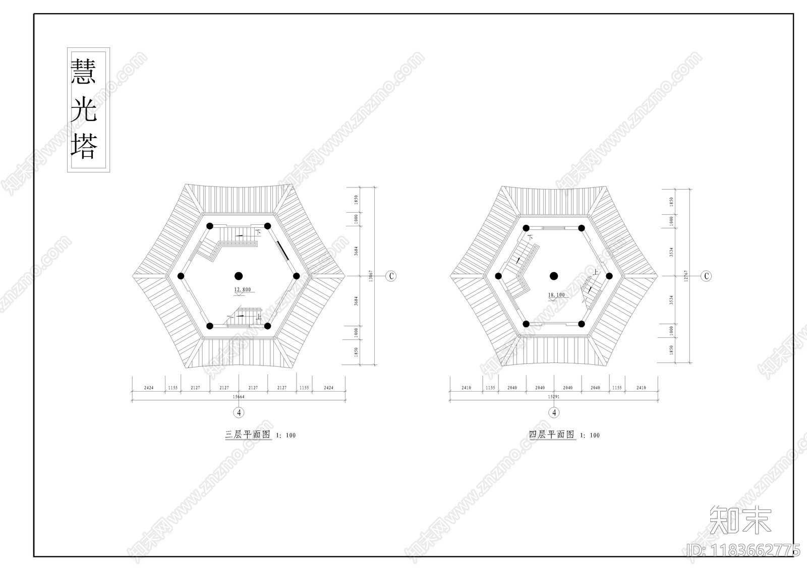 中式古建cad施工图下载【ID:1183662775】