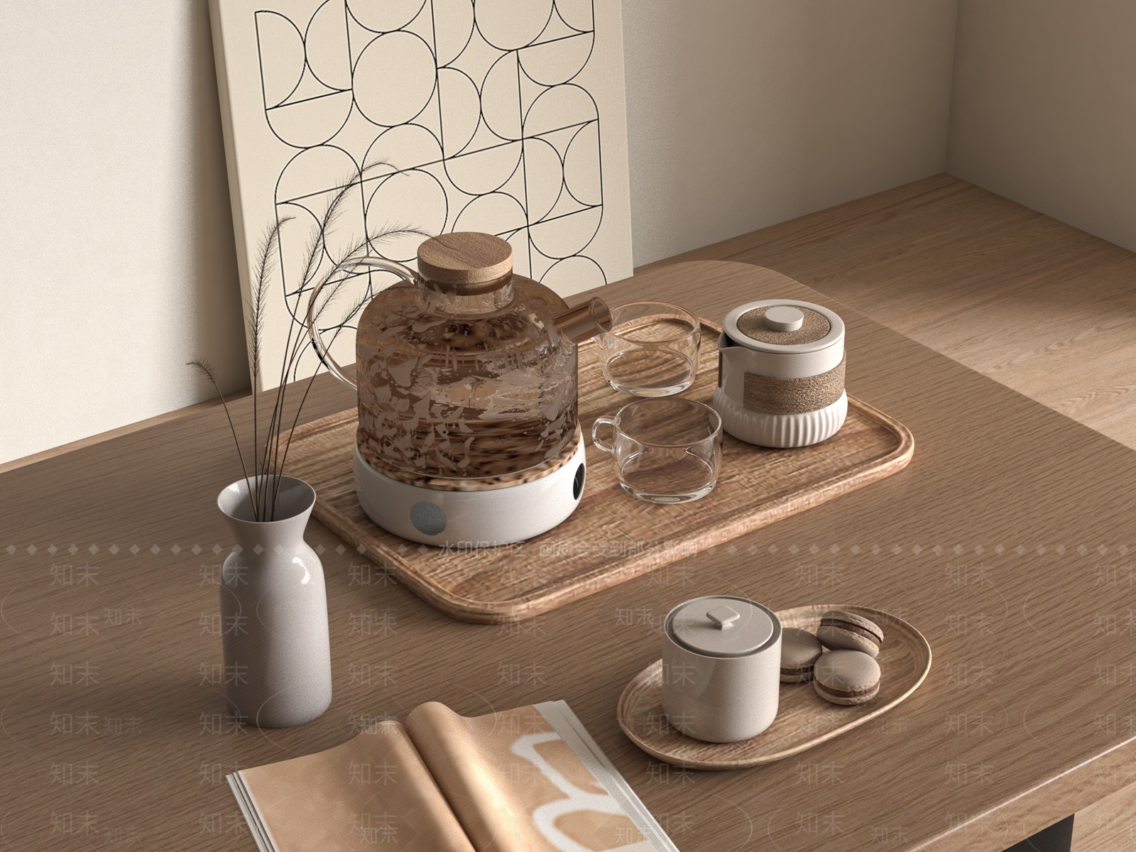 茶具3D模型下载【ID:1183667364】