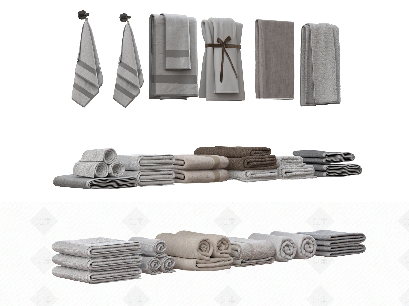 洗浴用品3D模型下载【ID:1183667632】