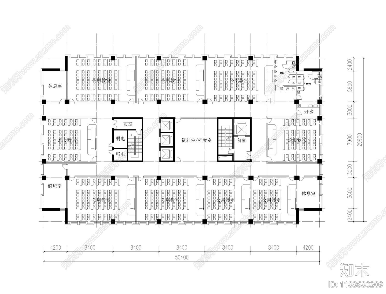 现代其他教育空间cad施工图下载【ID:1183680209】