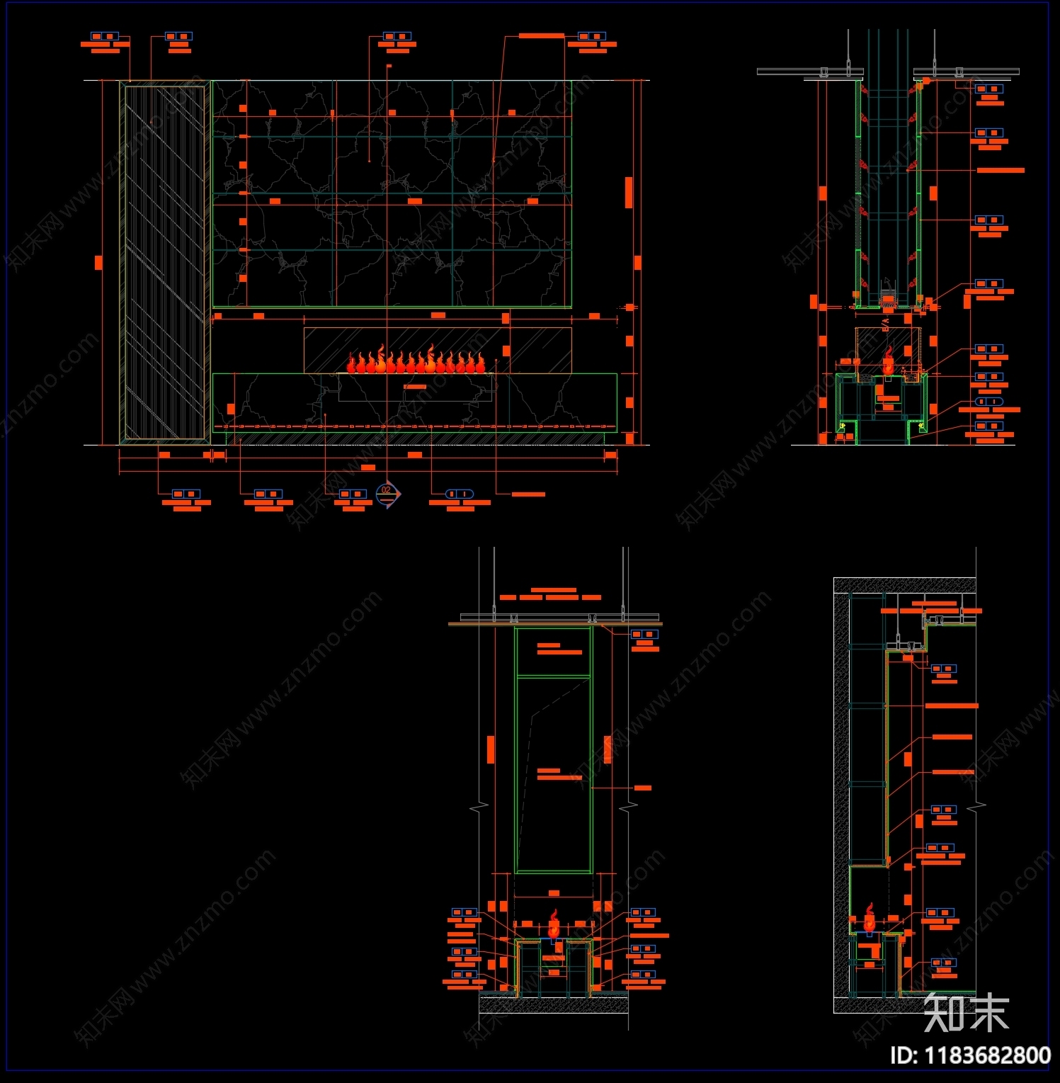 现代器材设备详图cad施工图下载【ID:1183682800】