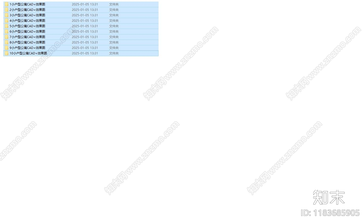 现代公寓cad施工图下载【ID:1183685905】