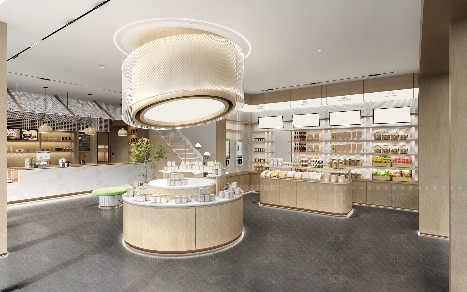 工业原木零食店3D模型下载【ID:1183686858】