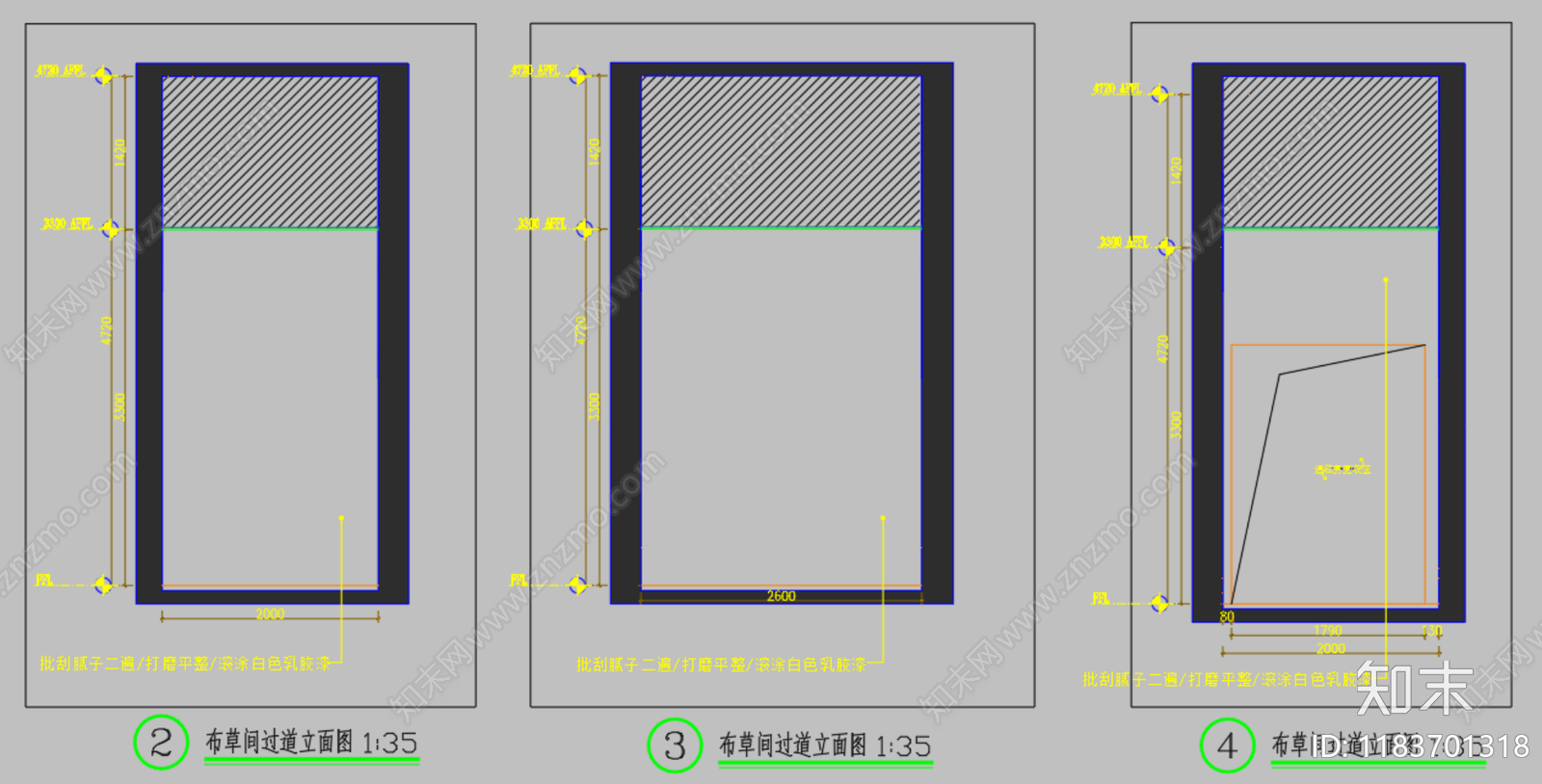 新中式中式酒店cad施工图下载【ID:1183701318】