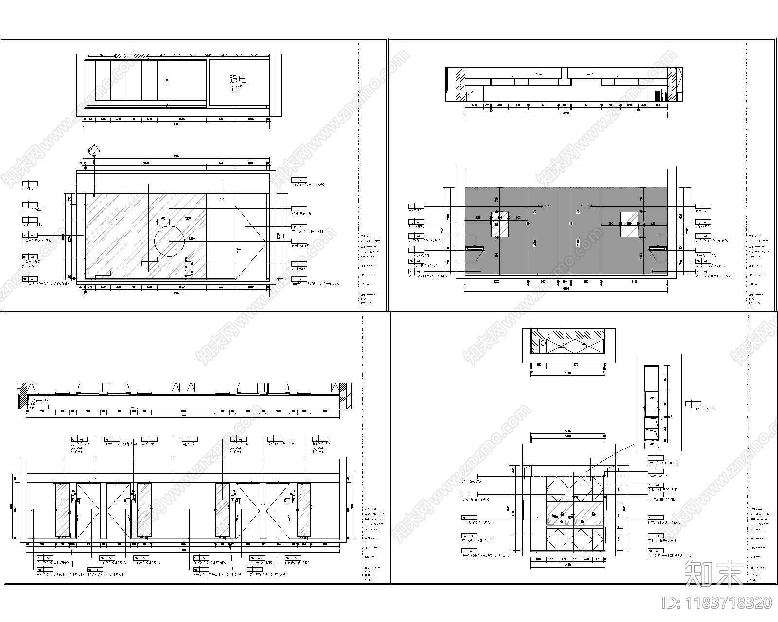 现代其他医疗空间cad施工图下载【ID:1183718320】