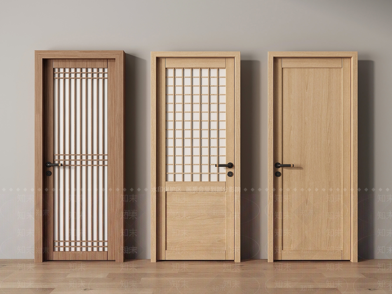 日式单开门3D模型下载【ID:1183719320】