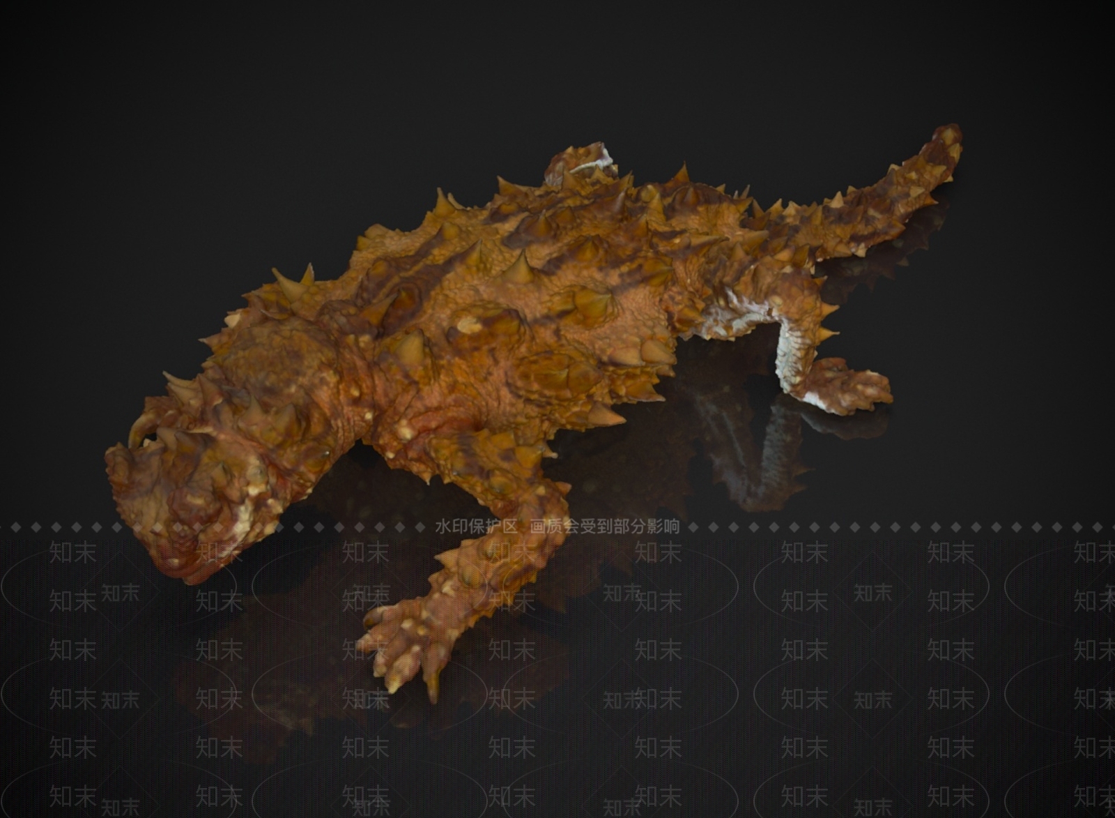 爬行类动物3D模型下载【ID:1183723576】