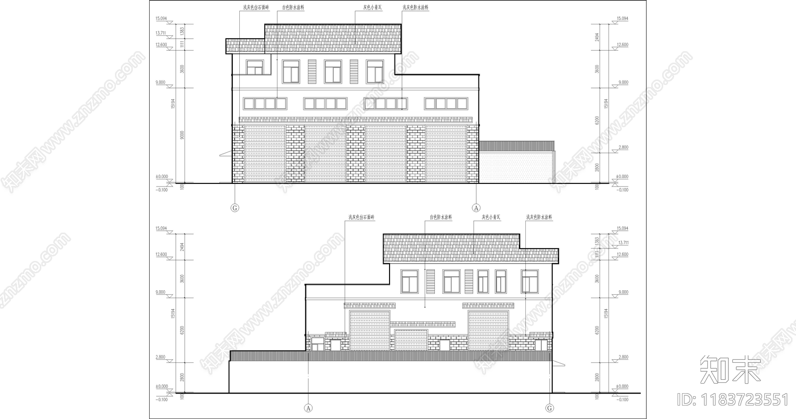 现代其他商业建筑cad施工图下载【ID:1183723551】