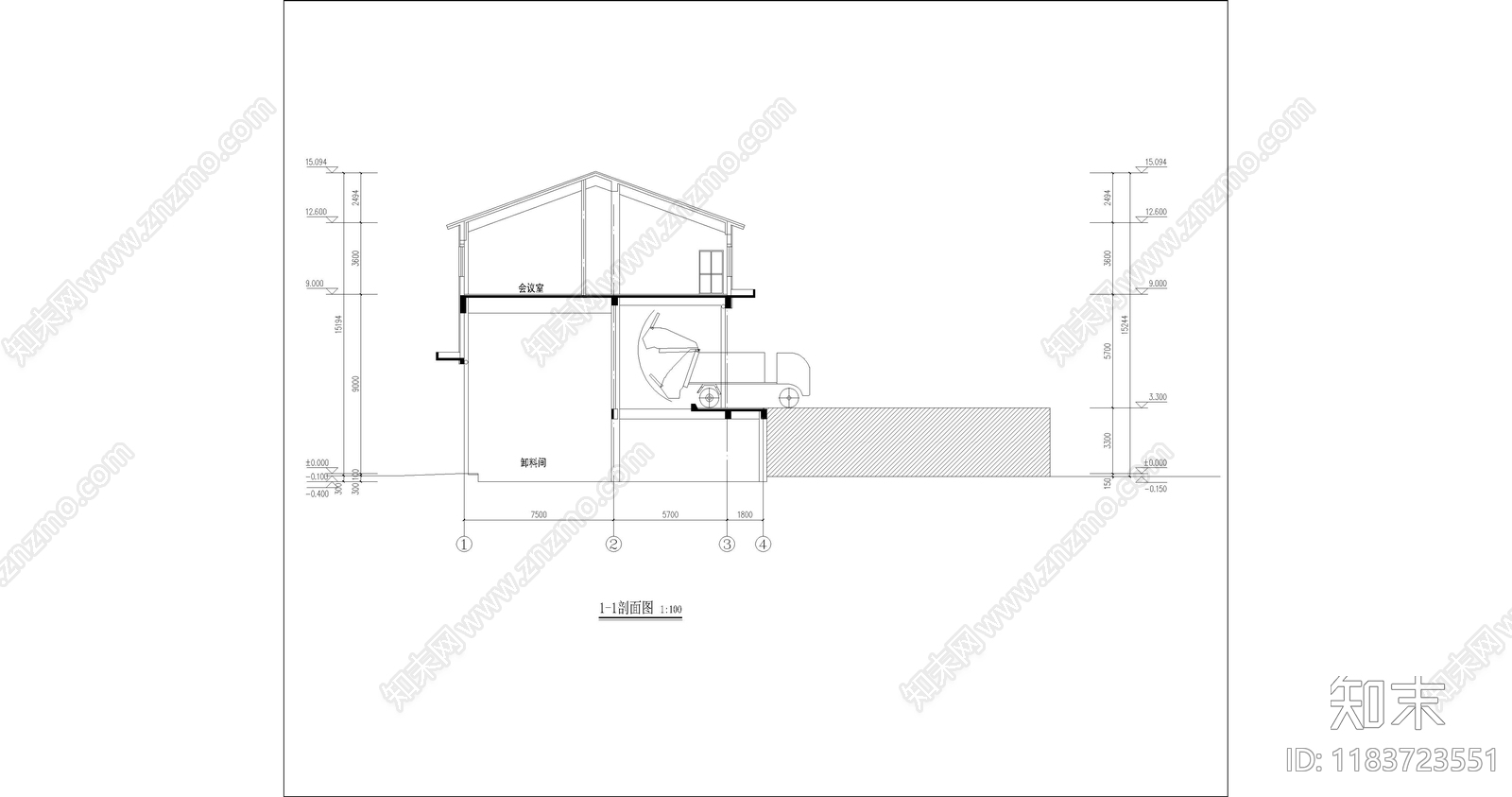 现代其他商业建筑cad施工图下载【ID:1183723551】