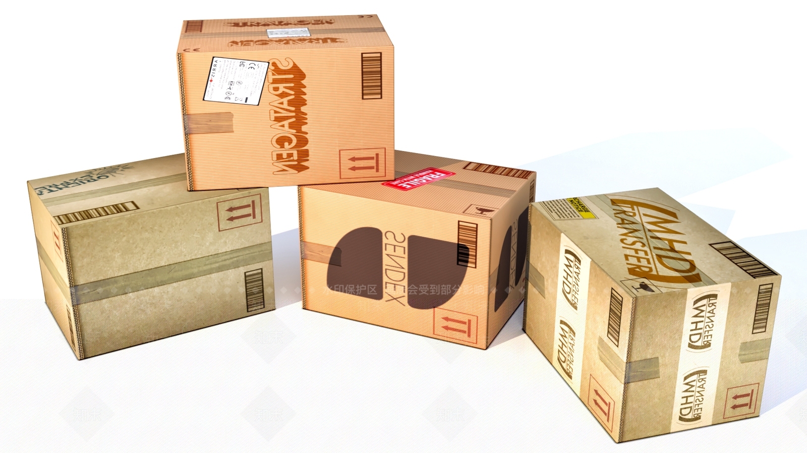 办公用品3D模型下载【ID:1183723651】