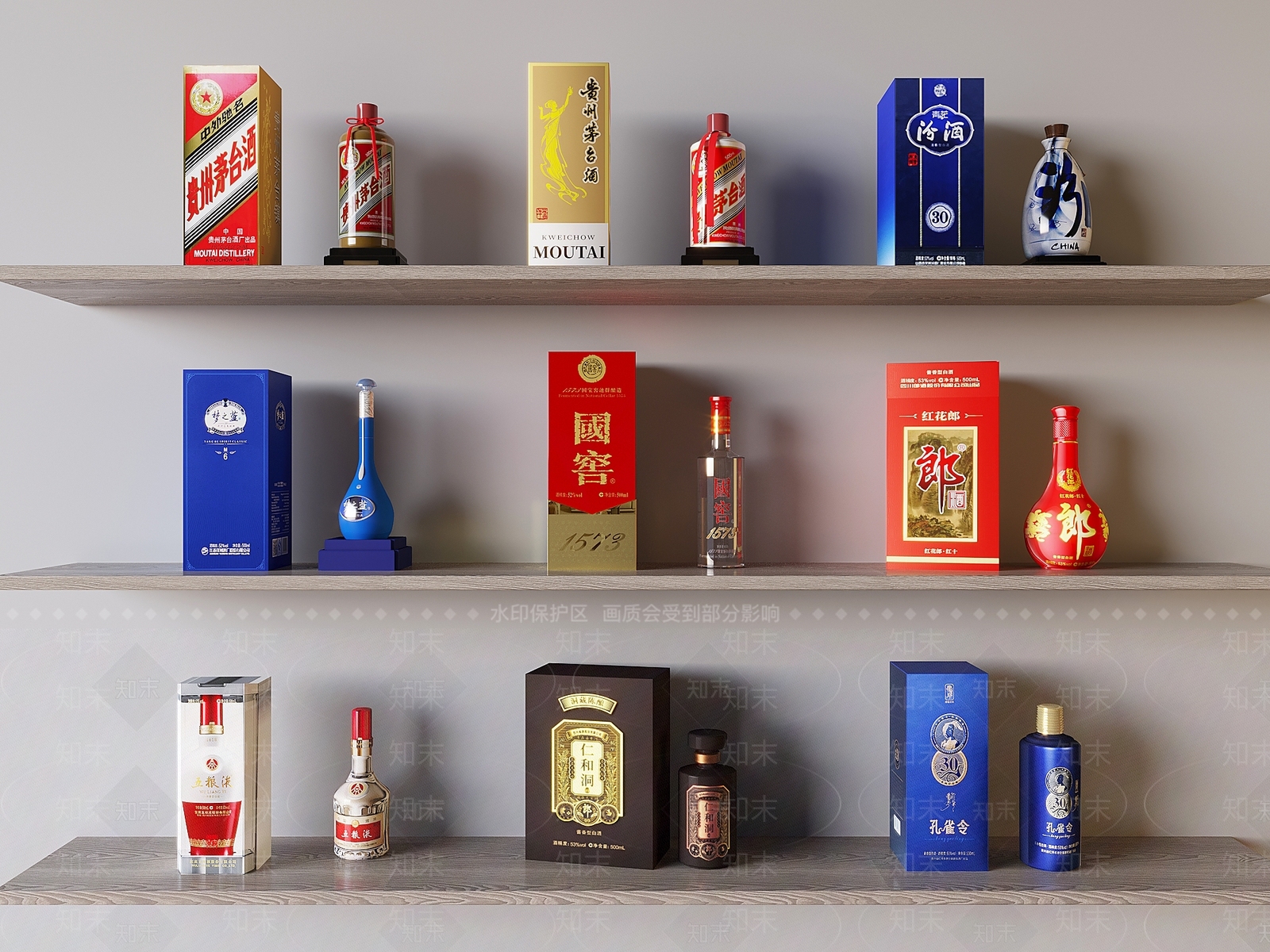 酒具SU模型下载【ID:1183724257】
