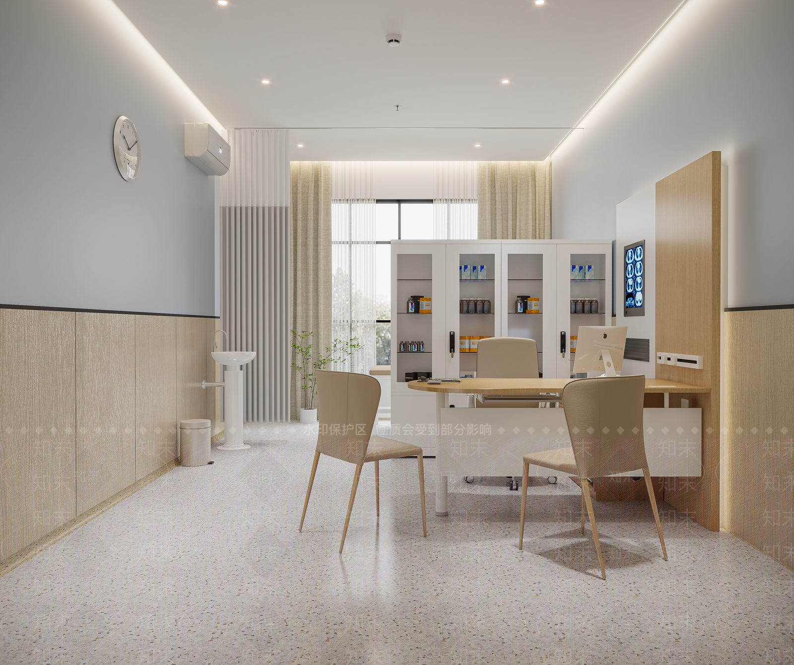 现代医院3D模型下载【ID:1183725644】