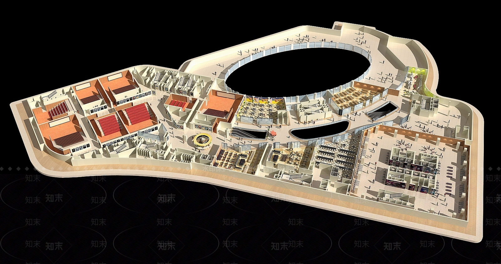 现代商场3D模型下载【ID:1183727698】