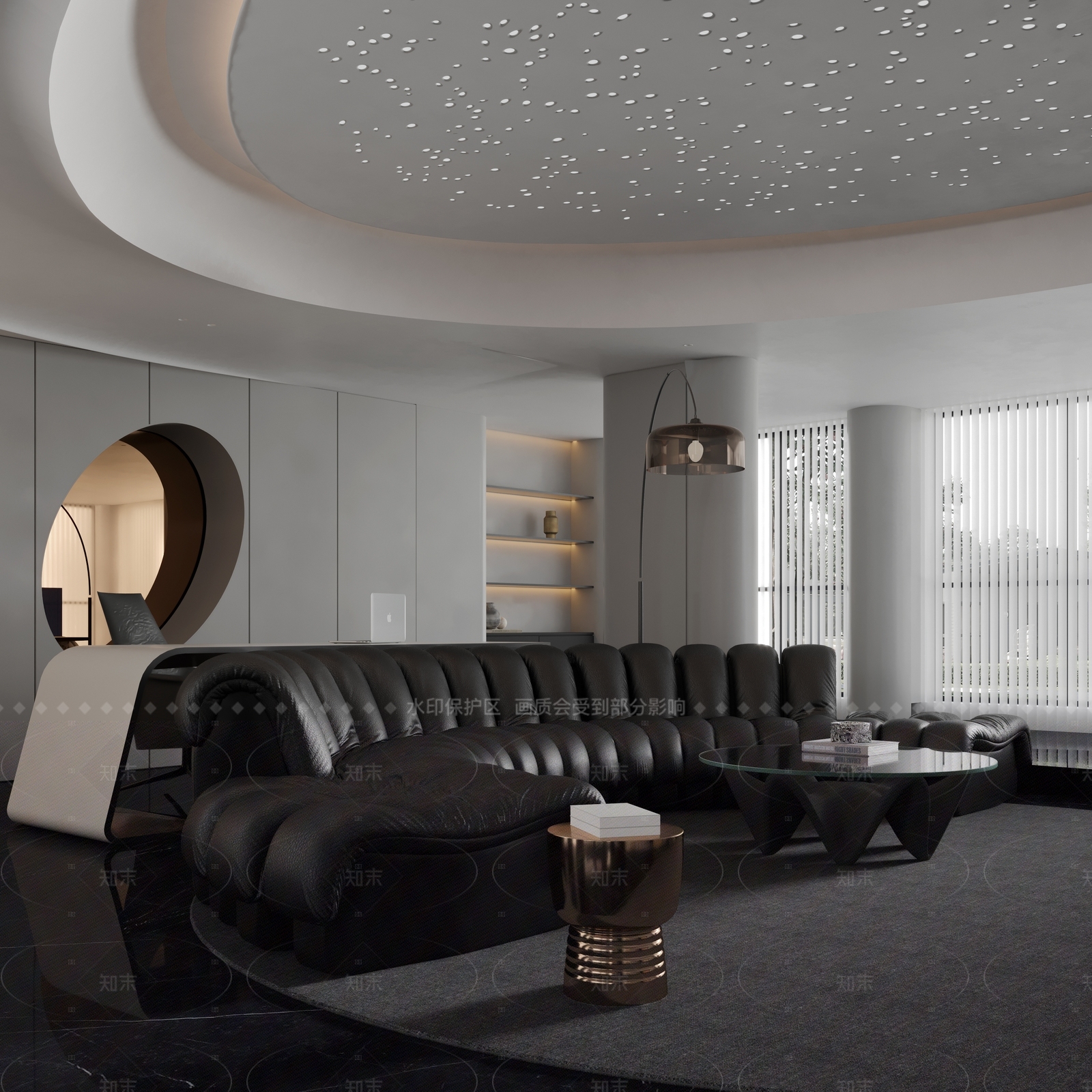 现代会议室3D模型下载【ID:1214990329】