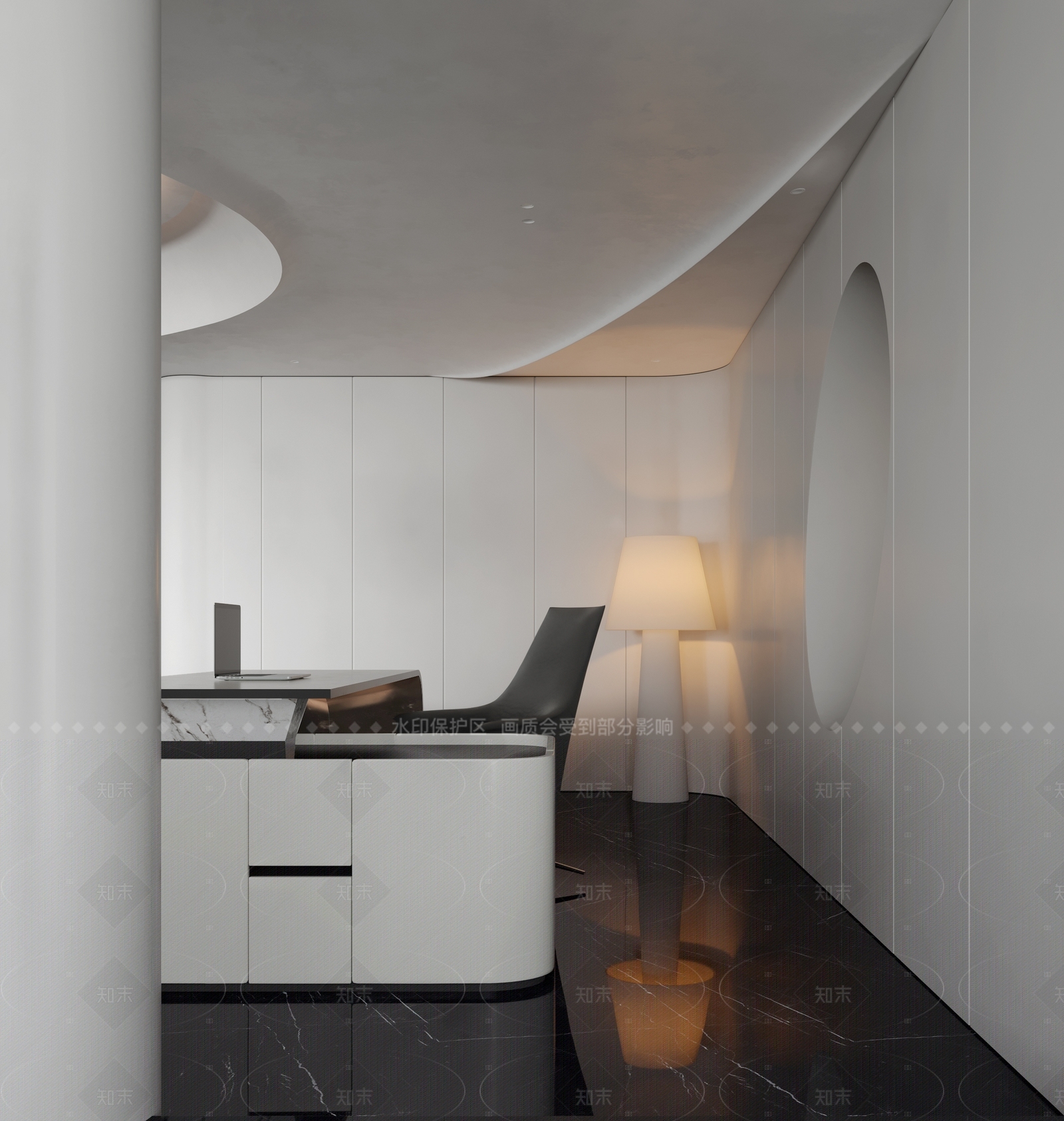 现代轻奢家居客厅3D模型下载【ID:1183730324】