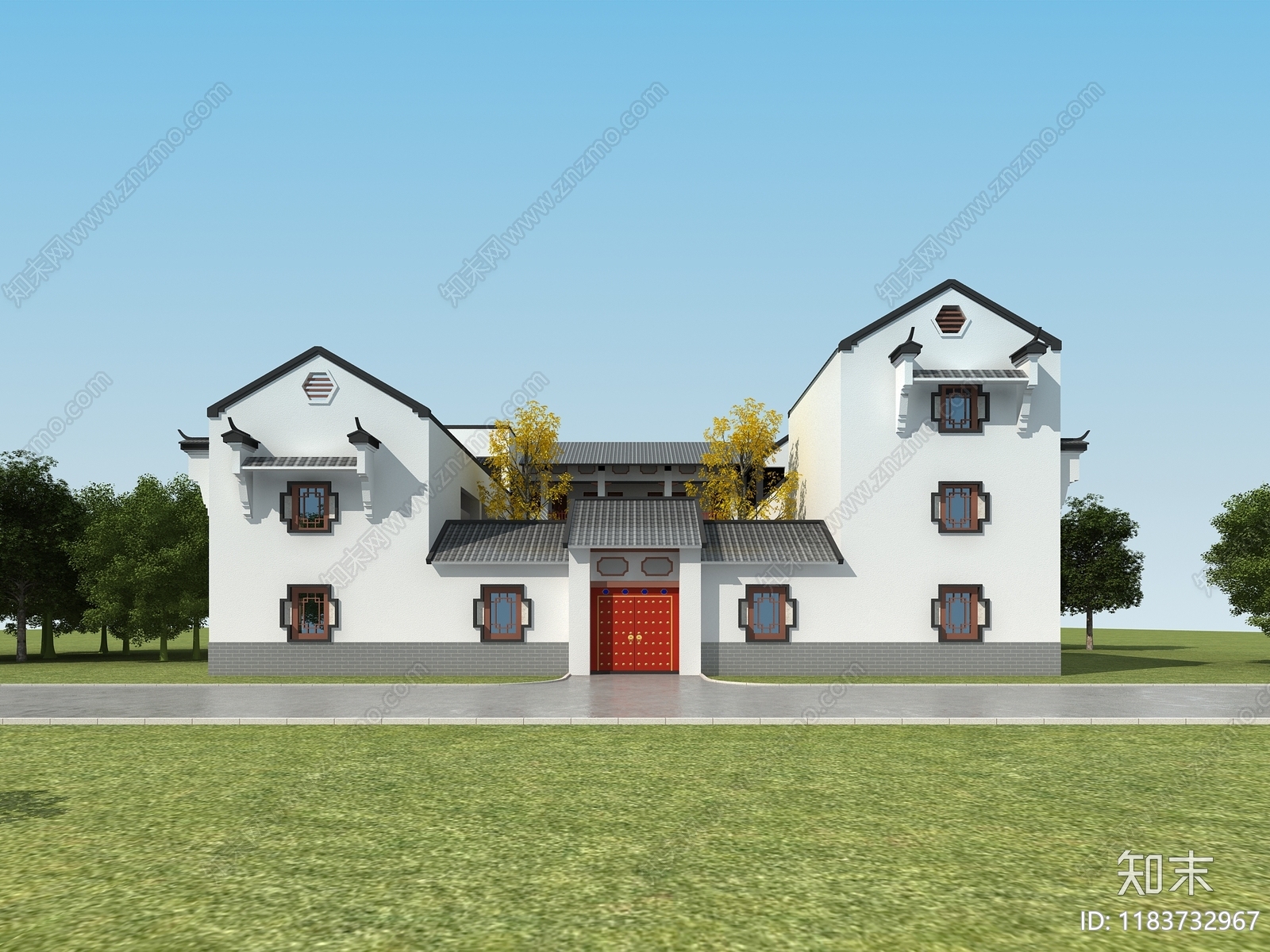 中式新中式古建3D模型下载【ID:1183732967】