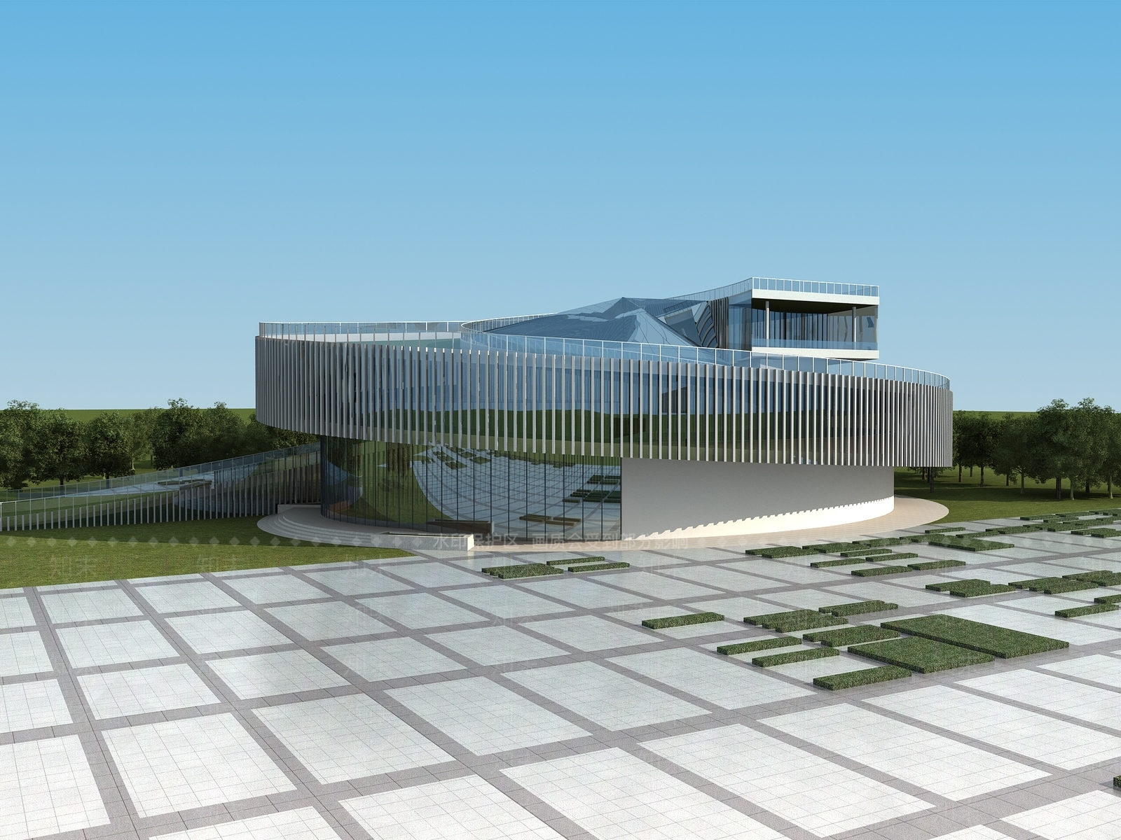 现代其他文体建筑3D模型下载【ID:1183733972】