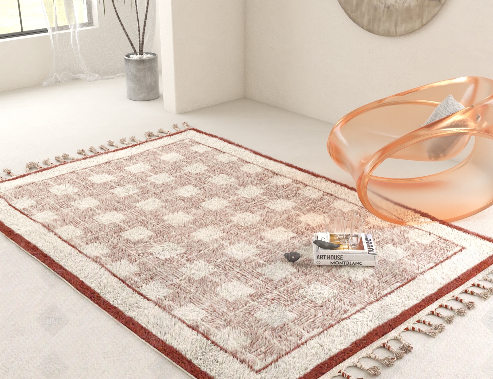 中式美式地毯3D模型下载【ID:1183736743】