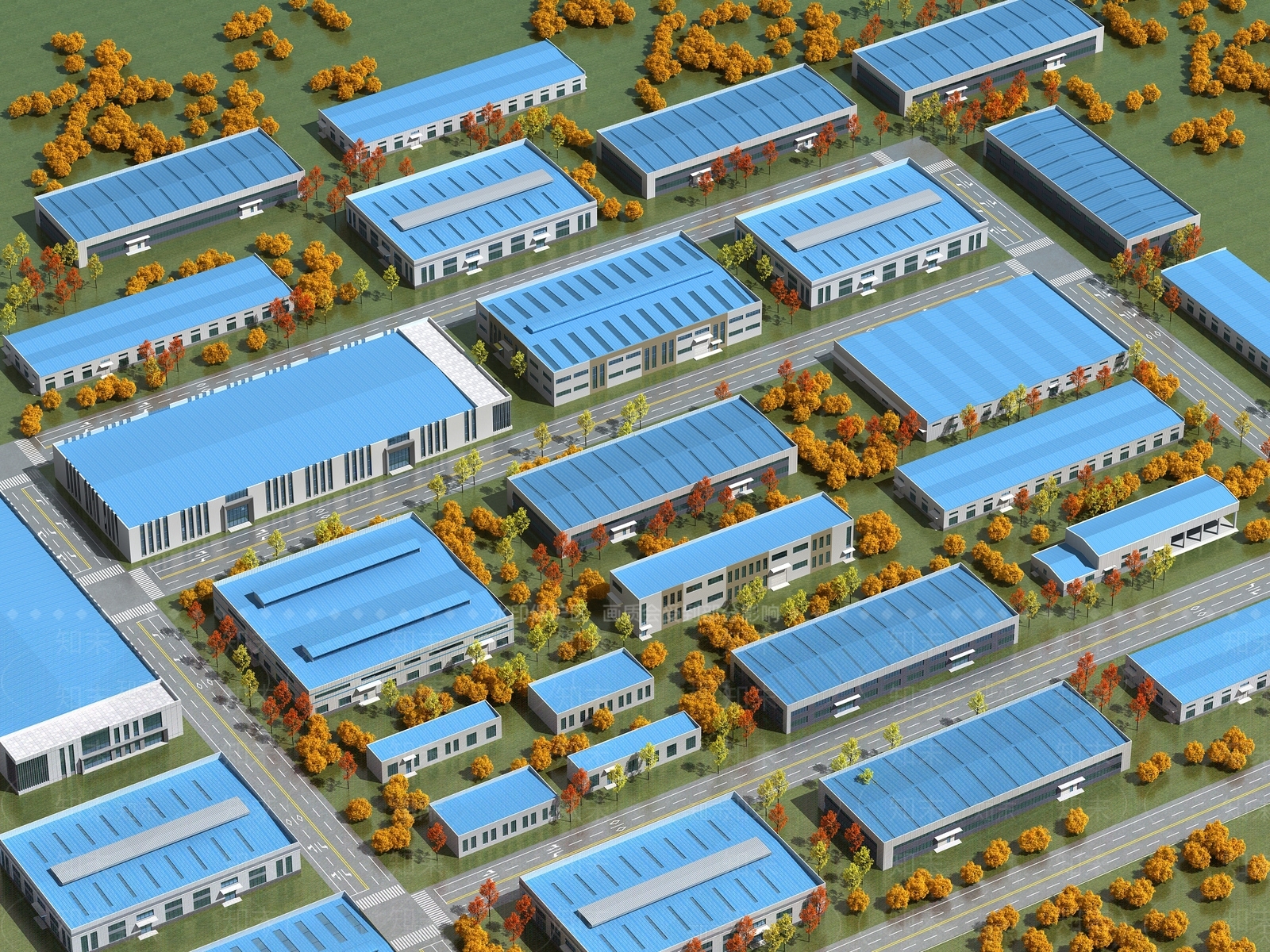 现代厂房3D模型下载【ID:1183737375】