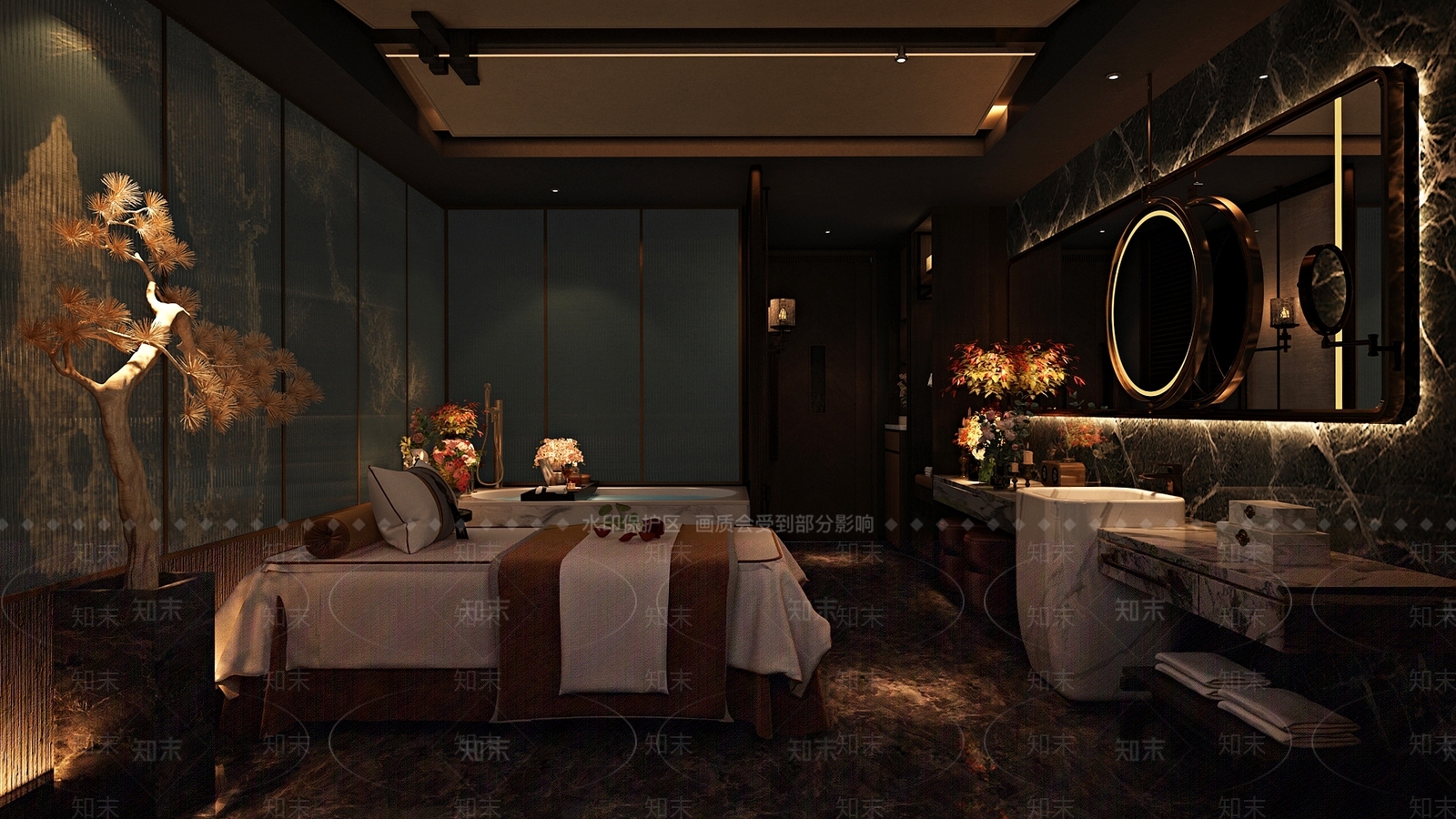 新中式美容院3D模型下载【ID:1183737548】