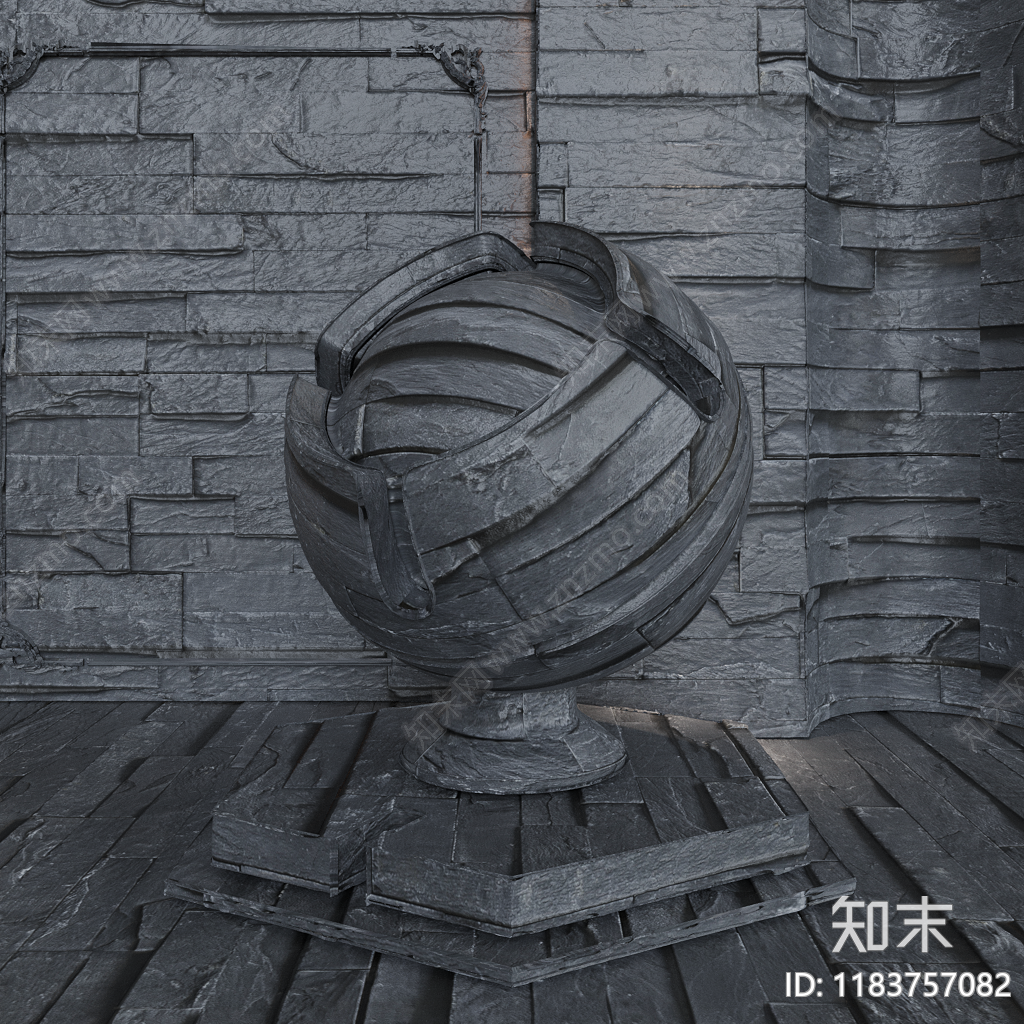 黑色文化石贴图下载【ID:1183757082】