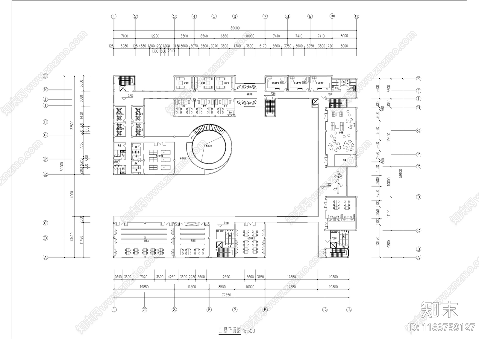 现代其他公共建筑cad施工图下载【ID:1183759127】