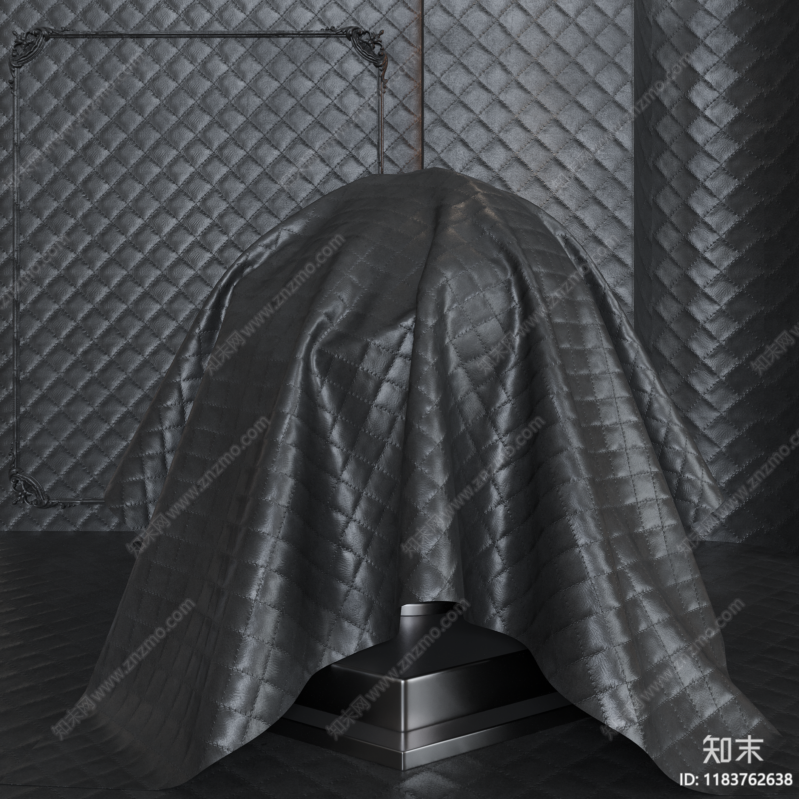 软包菱形纹路皮革贴图下载【ID:1183762638】