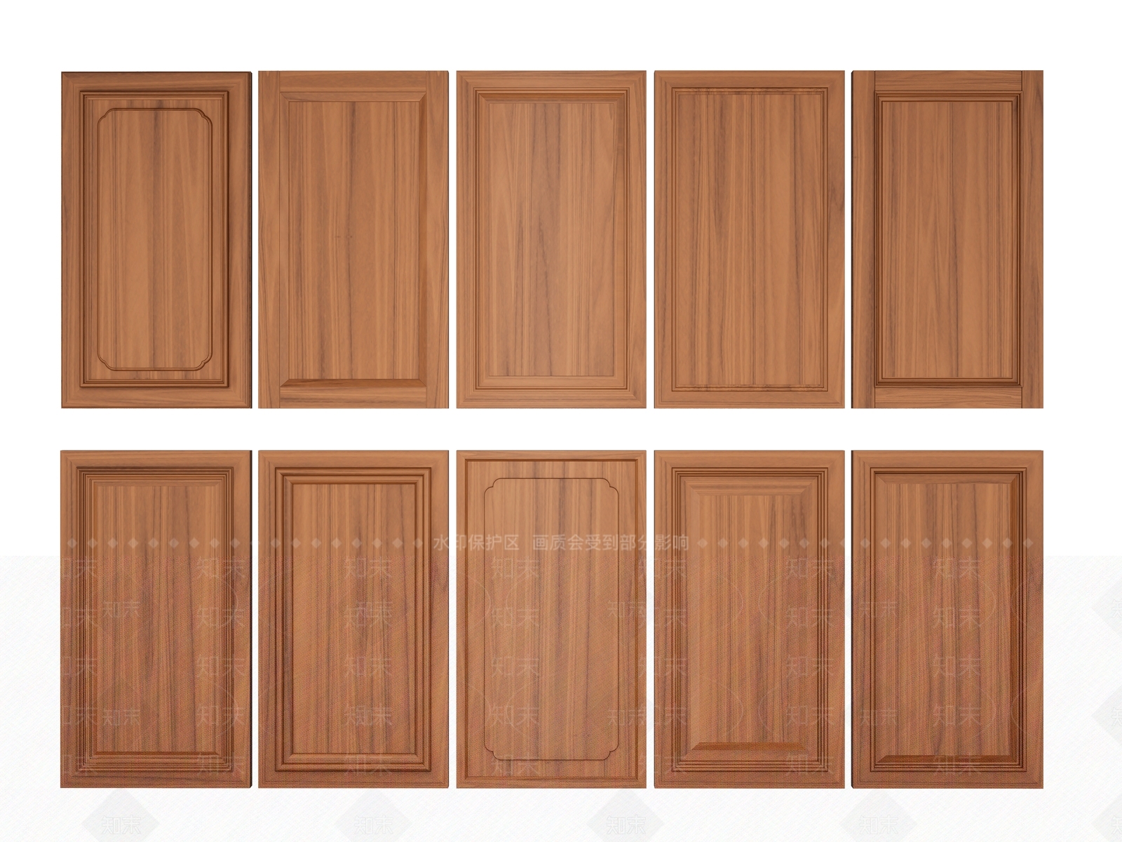 新中式中式柜门3D模型下载【ID:1183765680】