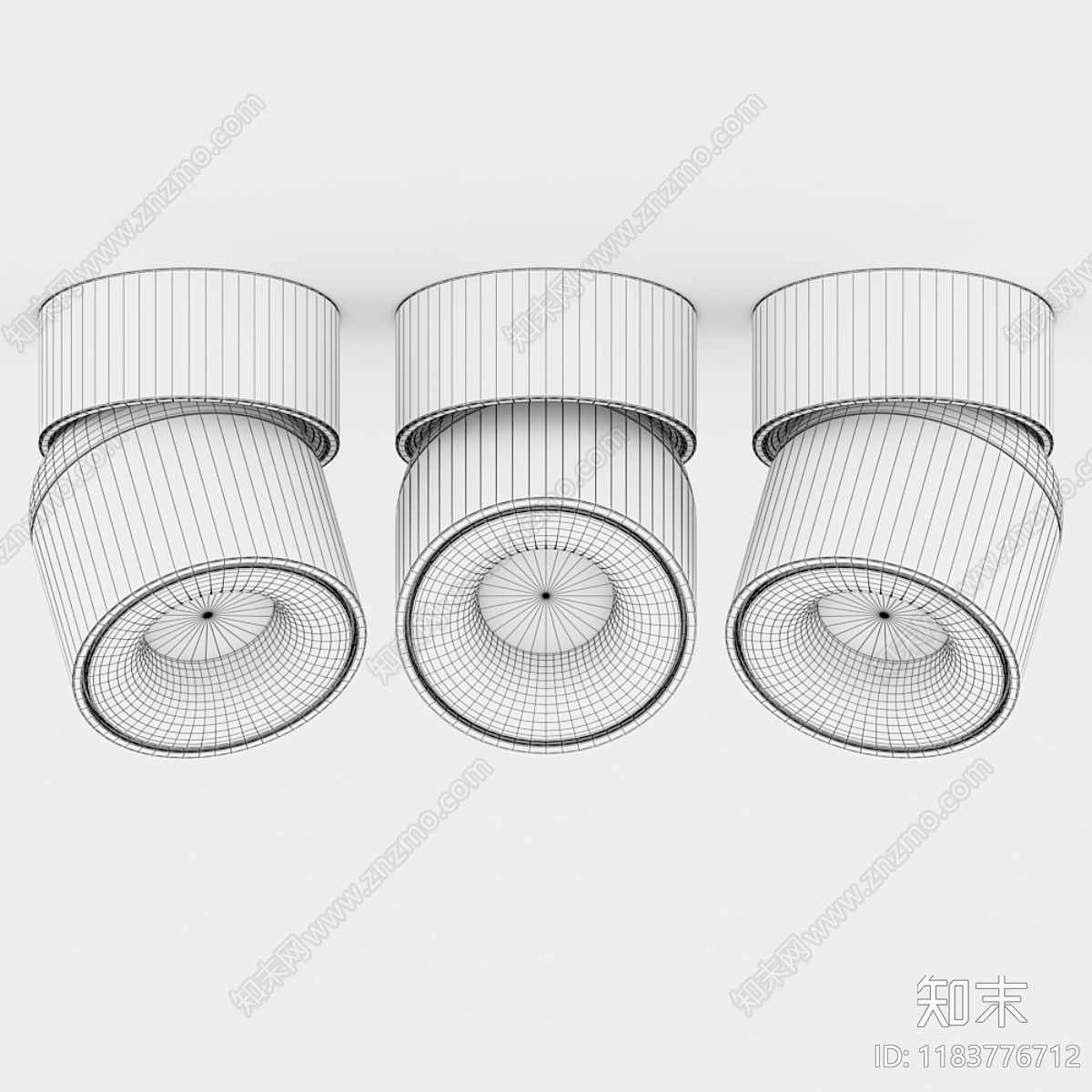 筒灯射灯组合3D模型下载【ID:1183776712】