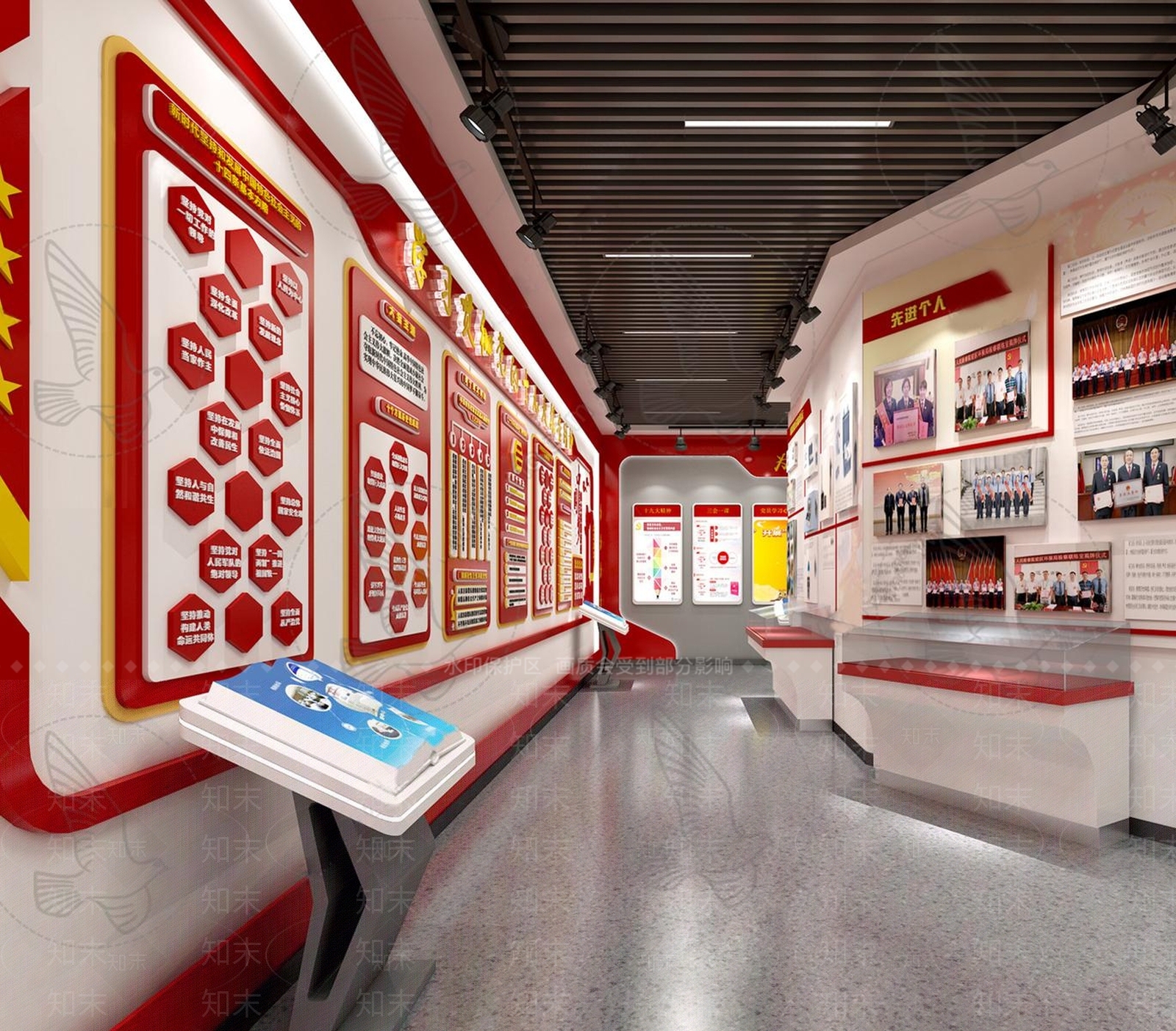 现代新中式其他商业空间3D模型下载【ID:1183792598】