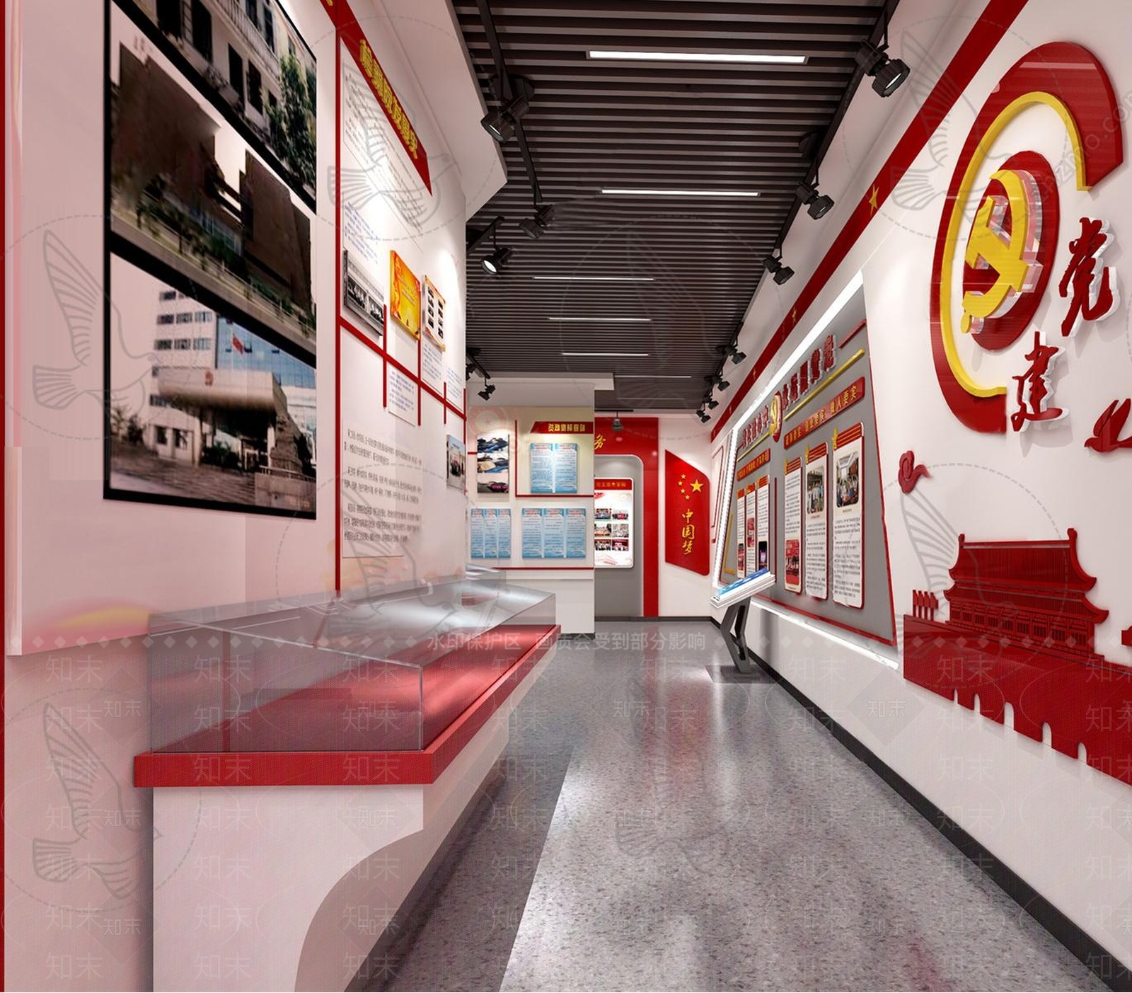 现代新中式其他商业空间3D模型下载【ID:1183792598】