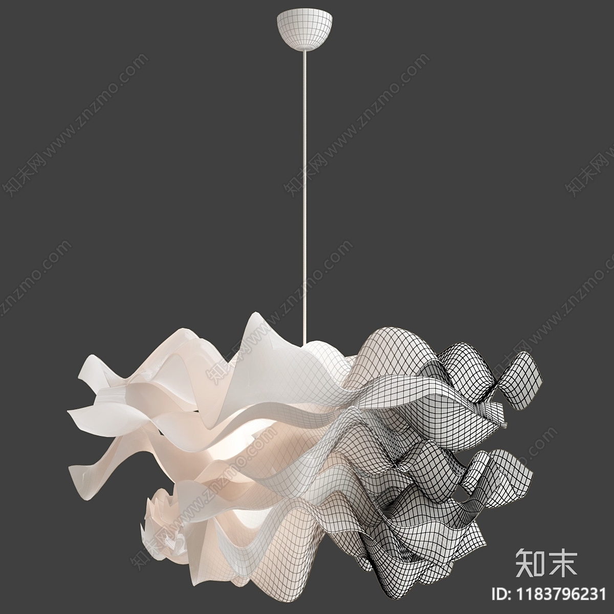 吊灯3D模型下载【ID:1183796231】