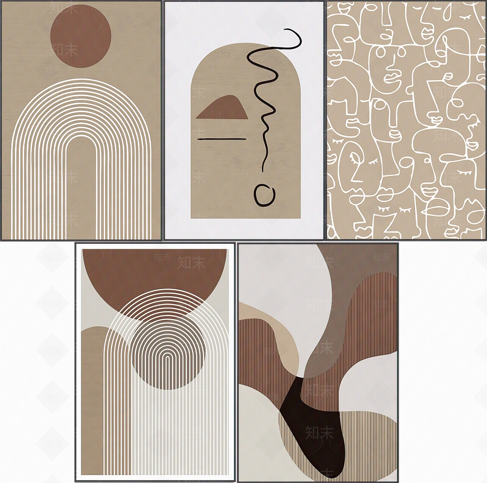 北欧挂画贴图下载【ID:1183797789】