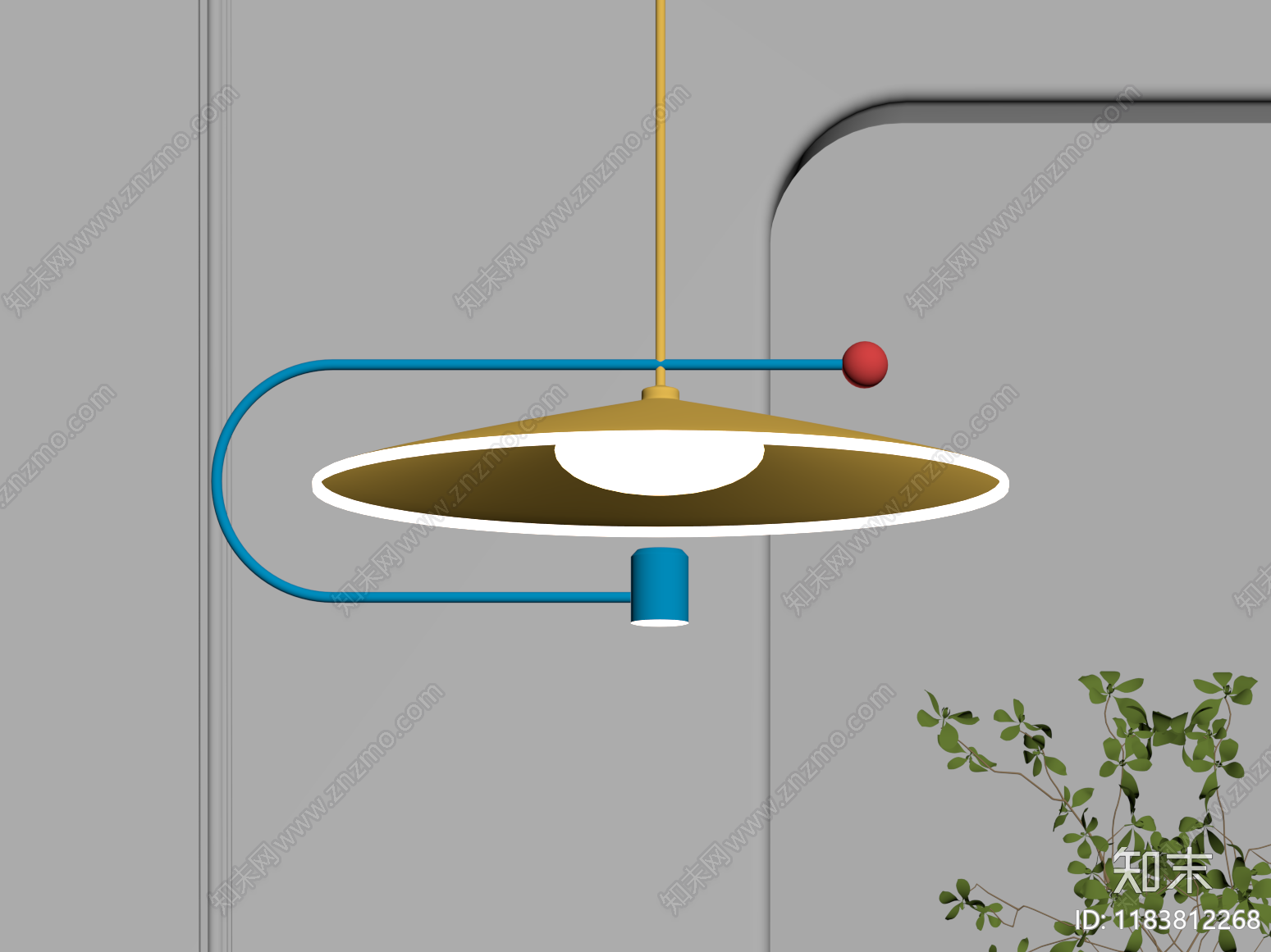 现代吊灯SU模型下载【ID:1183812268】